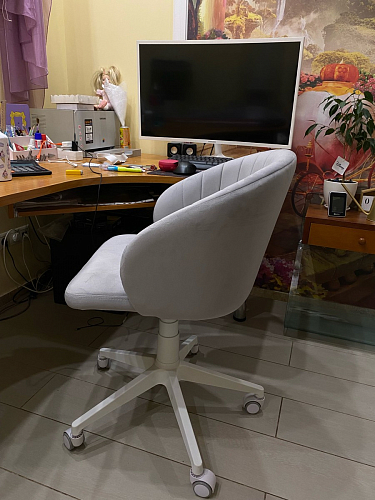 Компьютерное кресло Пард confetti silver серый / черный фото покупателя 57