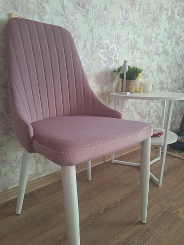 Стул на металлокаркасе Kora light purple / black фото покупателя 330