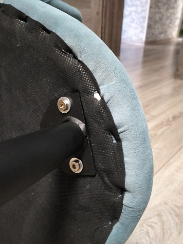 Стул на металлокаркасе Gabi dark beige / black / silver фото покупателя 766