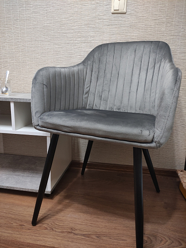 Стул на металлокаркасе Slam тёмно-серый фото покупателя 71