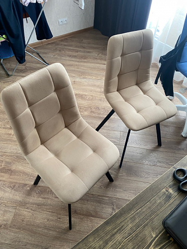 Комплект стульев Чилли 4 шт темно-серый / черный фото покупателя 239