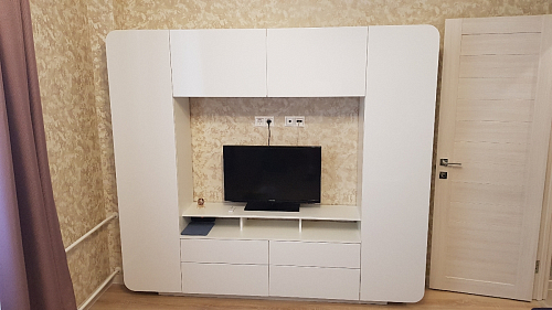 Готовая гостиная Румба белый / белый глянец  - Уцененный экземпляр фото покупателя 36