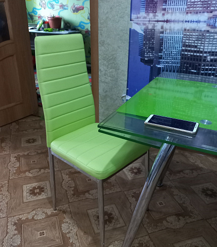 Стул на металлокаркасе DC2-001 green / orange фото покупателя 3