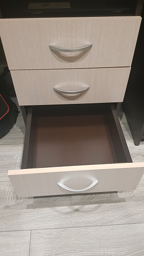 Стол письменный Бриз МДФ волна лайм / ясень светлый фото покупателя 170