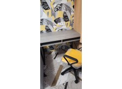 Письменный стол Леон Лофт дуб делано светлый / белый матовый фото покупателя 35