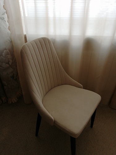 Стул на металлокаркасе Kora 1 gray / black фото покупателя 17