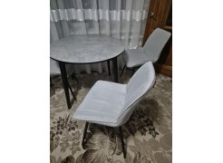 Стул на металлокаркасе Седа К крутящийся светло-серый  / белый фото покупателя 212