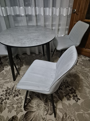 Комплект стульев Вейв 4 шт светло-серый / черный фото покупателя 212