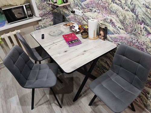 Комплект стульев Чилли 2 шт бежевый / черный фото покупателя 1233