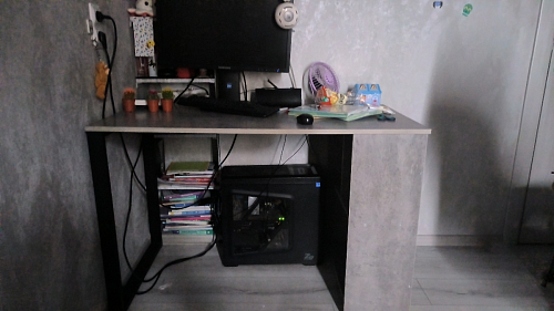 Письменный стол Битти Лофт 116х60х75 дуб делано светлый / белый матовый фото покупателя 10