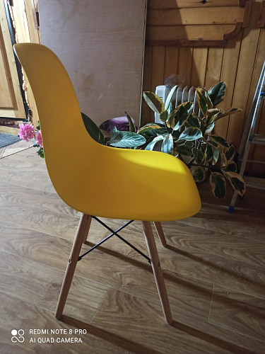 Пластиковый стул Eames PC-015 серо-голубой / дерево фото покупателя 462