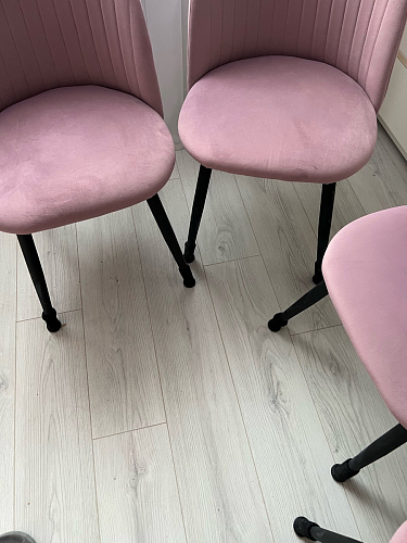 Стул на металлокаркасе Gabi 1 beige / black фото покупателя 196