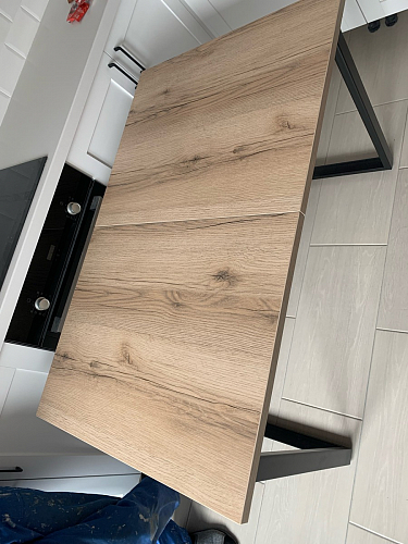 Стол раскладной Лота Лофт 120 25 мм юта / черный матовый фото покупателя 267