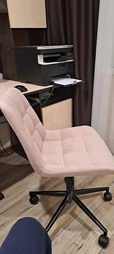 Компьютерное кресло Честер кирпичный / черный фото покупателя 42