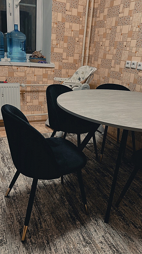 Стул на металлокаркасе Gabi latte / gold / black фото покупателя 556