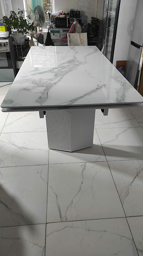 Керамический стол Монерон 200x100 brecha crema elegance / дуб монтана фото покупателя 11