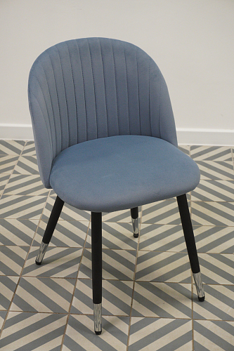 Стул на металлокаркасе Gabi gray / black из шоурума 4