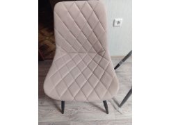 Стул на металлокаркасе Баодин К крутящийся фиолетовый teddy 944 / черный фото покупателя 13