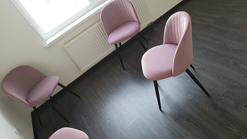 Стул на металлокаркасе Gabi latte / gold / black фото покупателя 133