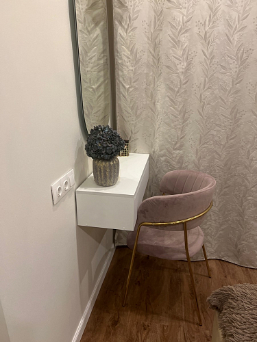 Стул на металлокаркасе Kamelia светло-фиолетовый / золотой фото покупателя 17