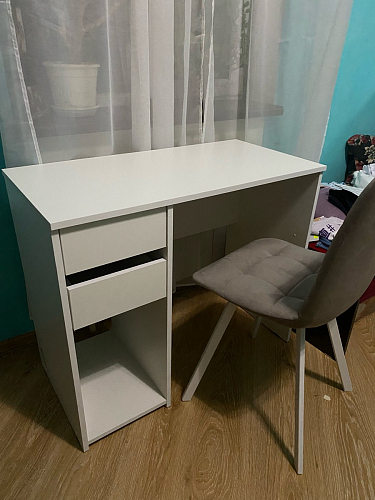 Комплект из "Стул на металлокаркасе Чилли розовый / черный каркас" 2 шт. фото покупателя 803