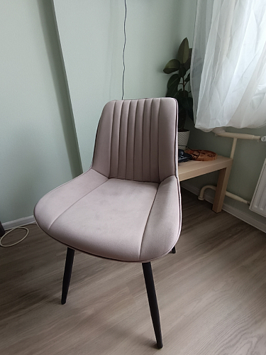 Комплект стульев Вейв 4 шт светло-серый / черный фото покупателя 329