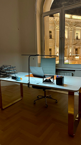 Керамический стол Селена 1 140х80 черный мрамор / золото фото покупателя 24