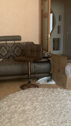 Барный стул Paskal коричневый / хром фото покупателя 2