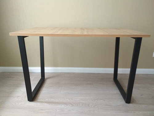 Деревянный стол Лота Лофт 140х80 черный матовый / бетон светлый фото покупателя 684