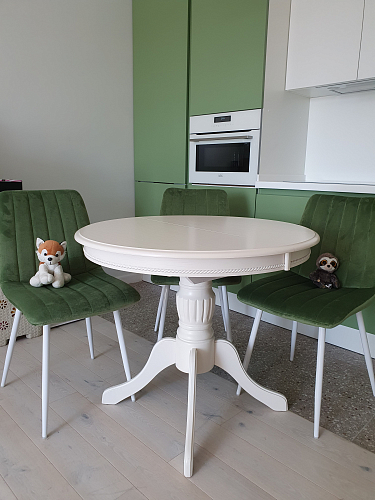 Стол раскладной Toskana 90 butter white фото покупателя 12