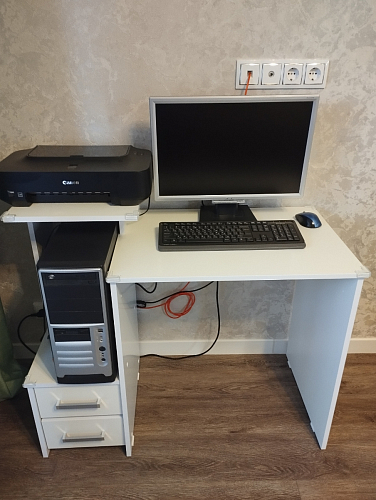 Компьютерный стол Джаз-24 правый дуб сонома фото покупателя 105