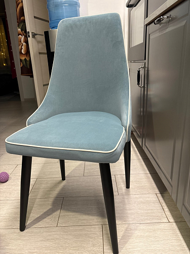 Стул на металлокаркасе Kora dark gray / black фото покупателя 390