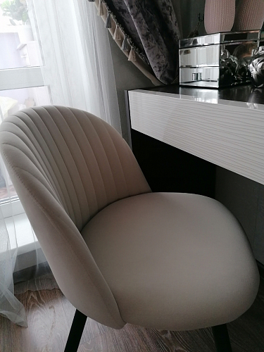 Стул на металлокаркасе Gabi 1 темно-серый / черный фото покупателя 344