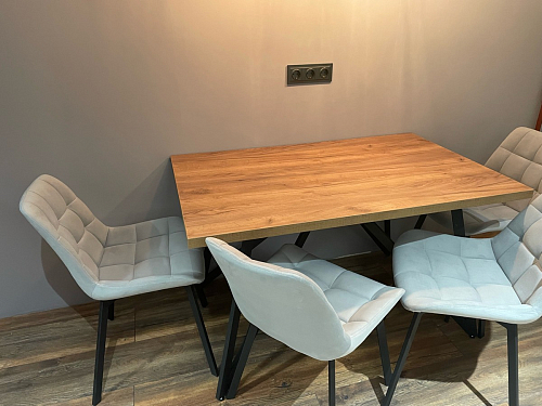 Комплект стульев Форт 4 шт кирпичный / чёрный фото покупателя 100