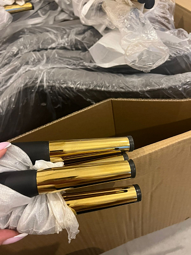 Стул на металлокаркасе Seda 01 blue / gold / black фото покупателя 55