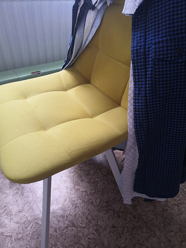 Стул на металлокаркасе Чилли черный / зеленый фото покупателя 849