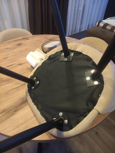 Стул на металлокаркасе Gabi latte / gold / black фото покупателя 691