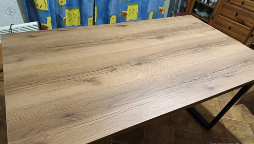 Стол Лота Лофт 140 25 мм черный матовый / бетон фото покупателя 235