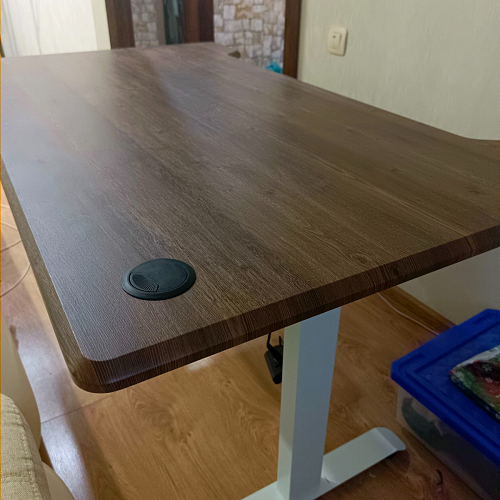 Компьютерный стол Маркос 140х80 тауп / черный фото покупателя 41