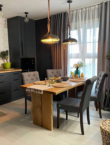 Стул Amelia dark walnut / fabric purple фото покупателя 3