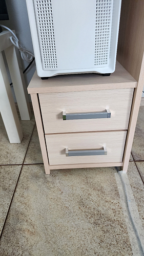 Стол компьютерный Джаз-24 правый белый фото покупателя 17