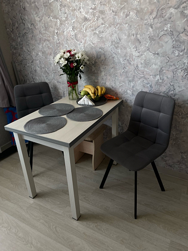 Стул на металлокаркасе Чилли светло-серый / белый каркас фото покупателя 455