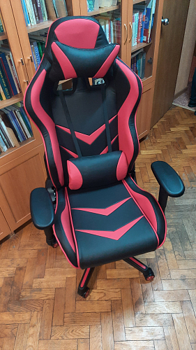 Компьютерное кресло Racer черное / оранжевое фото покупателя 12