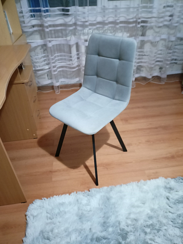 Стул на металлокаркасе Чилли черный / зеленый фото покупателя 1191