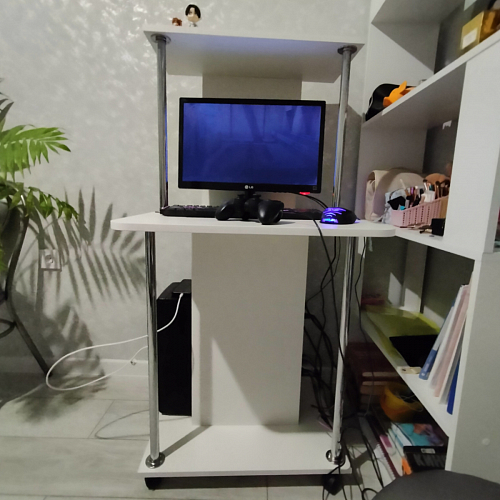 Компьютерный стол КСТ-12 белый  - Уцененный экземпляр фото покупателя 32