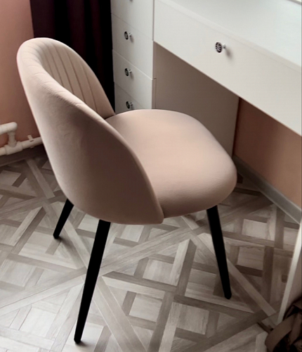 Стул на металлокаркасе Gabi latte / gold / black фото покупателя 679