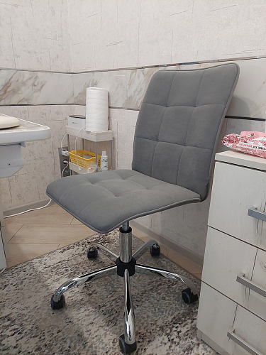 Компьютерное кресло One/Ван флок серый 29 фото покупателя 80