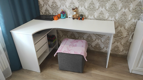 Письменный стол СПм-25 правый белый фото покупателя 56