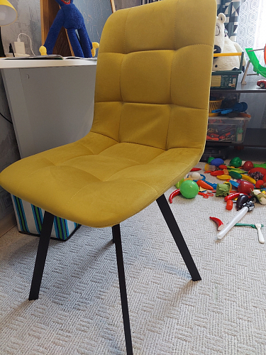 Стул на металлокаркасе Чилли синий / белый фото покупателя 1197