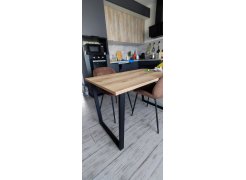 Деревянный стол Лота Лофт 120(160)х75 черный матовый / бетон светлый фото покупателя 455